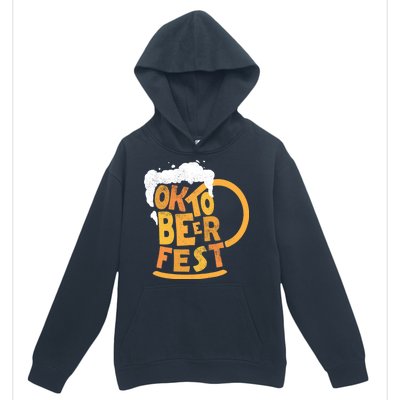 Oktoberfest Beer Fest Logo Urban Pullover Hoodie