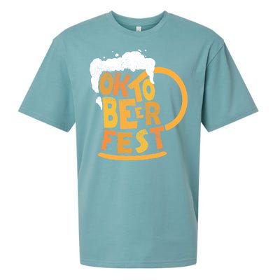 Oktoberfest Beer Fest Logo Sueded Cloud Jersey T-Shirt