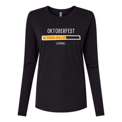 Oktoberfest Beer Loading Womens Cotton Relaxed Long Sleeve T-Shirt