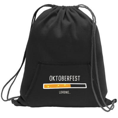 Oktoberfest Beer Loading Sweatshirt Cinch Pack Bag