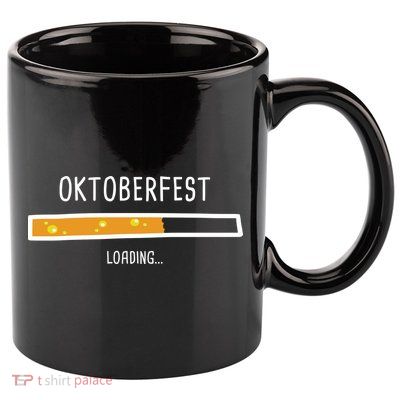 Oktoberfest Beer Loading 11oz C Handle Ceramic Mug
