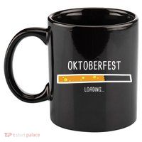Oktoberfest Beer Loading 11oz C Handle Ceramic Mug