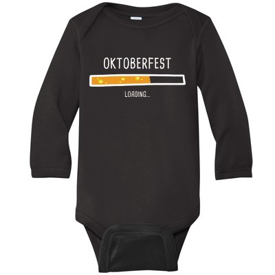 Oktoberfest Beer Loading Baby Long Sleeve Bodysuit