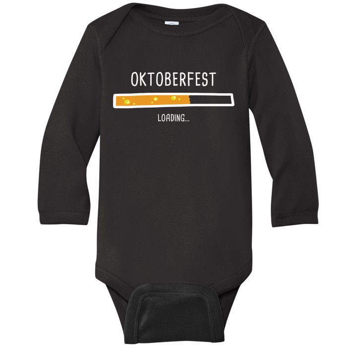 Oktoberfest Beer Loading Baby Long Sleeve Bodysuit