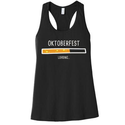 Oktoberfest Beer Loading Women's Racerback Tank