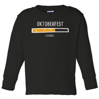 Oktoberfest Beer Loading Toddler Long Sleeve Shirt