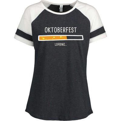 Oktoberfest Beer Loading Enza Ladies Jersey Colorblock Tee