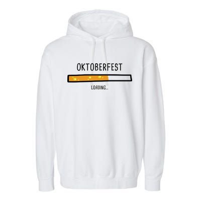 Oktoberfest Beer Loading Garment-Dyed Fleece Hoodie