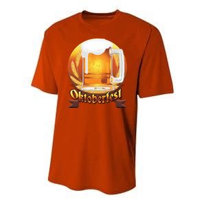 Oktoberfest Beer Logo Youth Performance Sprint T-Shirt