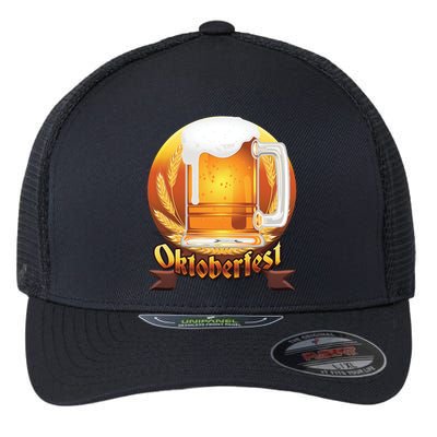 Oktoberfest Beer Logo Flexfit Unipanel Trucker Cap