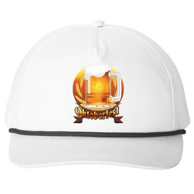 Oktoberfest Beer Logo Snapback Five-Panel Rope Hat