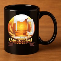 Oktoberfest Beer Logo 11oz C Handle Ceramic Mug