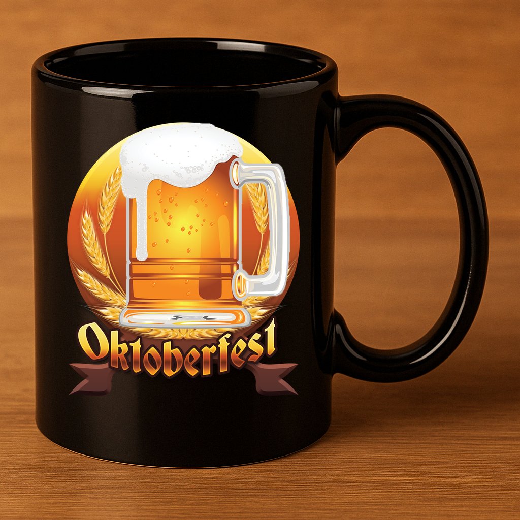 Oktoberfest Beer Logo 11oz C Handle Ceramic Mug
