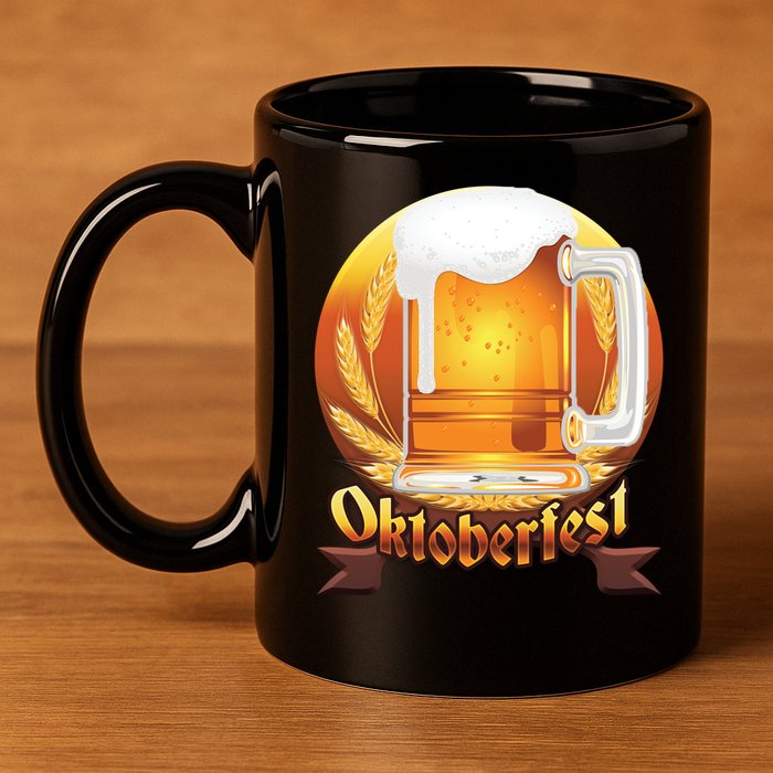 Oktoberfest Beer Logo 11oz C Handle Ceramic Mug