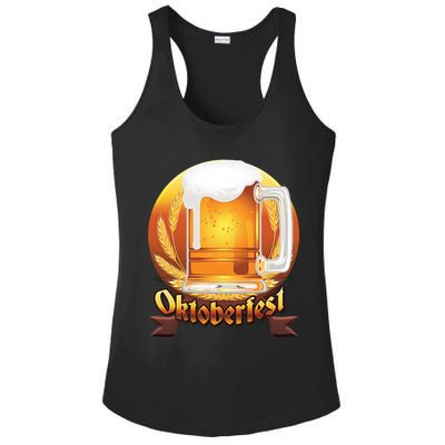 Oktoberfest Beer Logo Ladies PosiCharge Competitor Racerback Tank