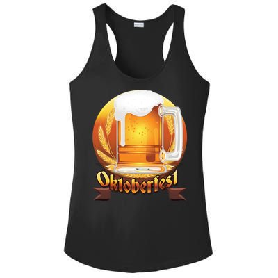 Oktoberfest Beer Logo Ladies PosiCharge Competitor Racerback Tank