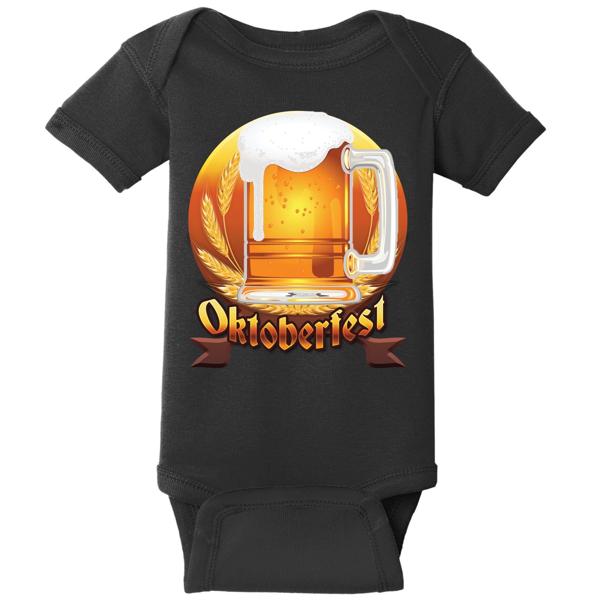 Oktoberfest Beer Logo Baby Bodysuit