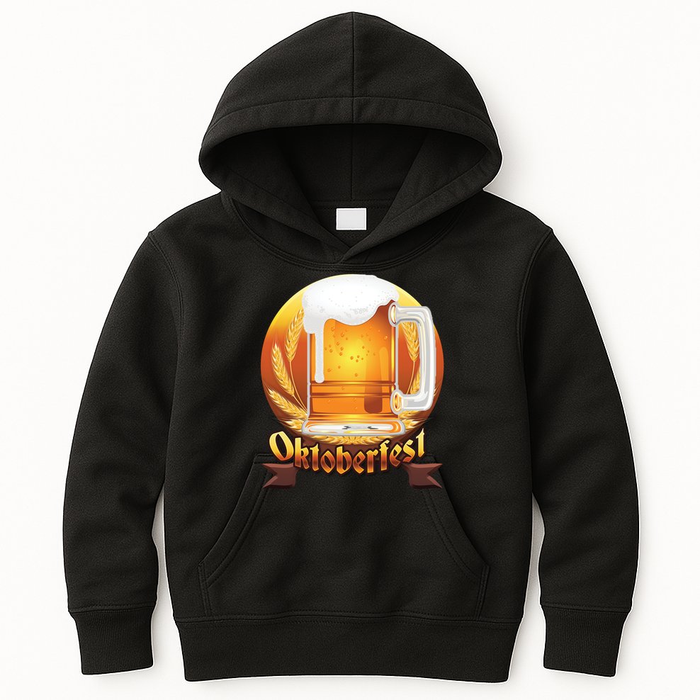 Oktoberfest Beer Logo Kids Hoodie