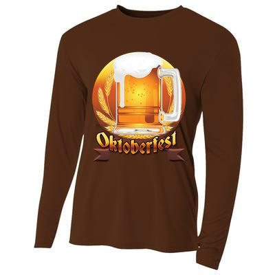 Oktoberfest Beer Logo Cooling Performance Long Sleeve Crew