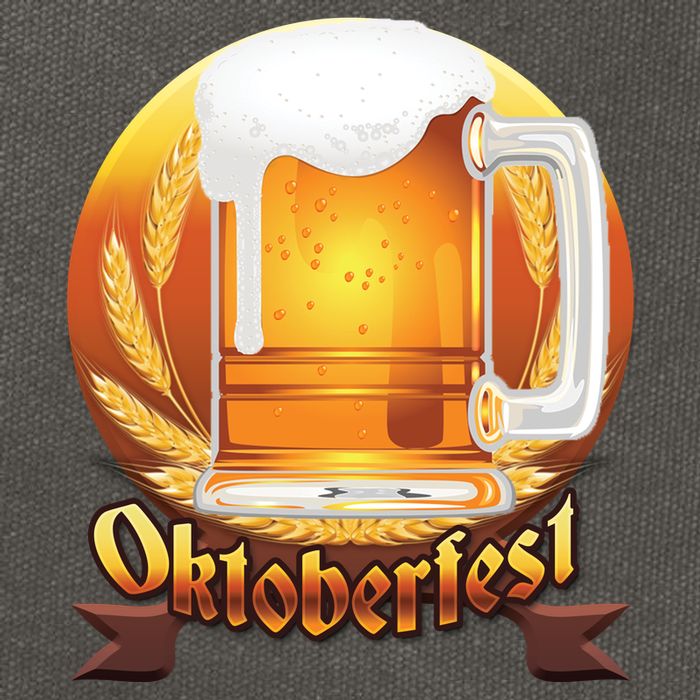 Oktoberfest Beer Logo Cotton Canvas Backpack