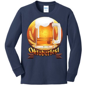 Oktoberfest Beer Logo Kids Long Sleeve Shirt