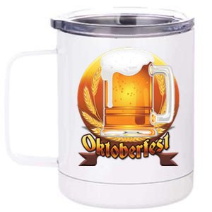 Oktoberfest Beer Logo 12 oz Stainless Steel Tumbler Cup