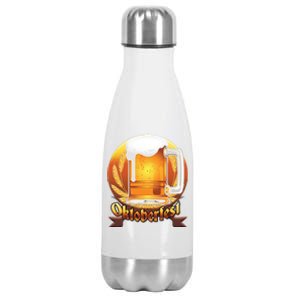 Oktoberfest Beer Logo Stainless Steel Insulated Water Bottle