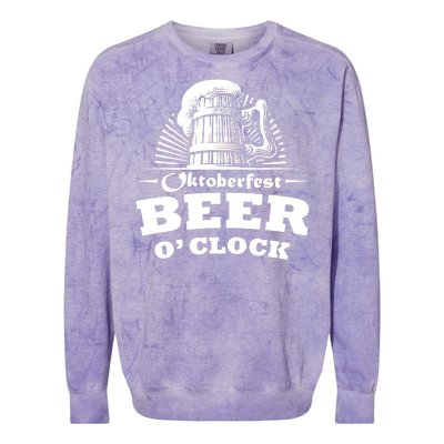 Oktoberfest Beer O'Clock Colorblast Crewneck Sweatshirt