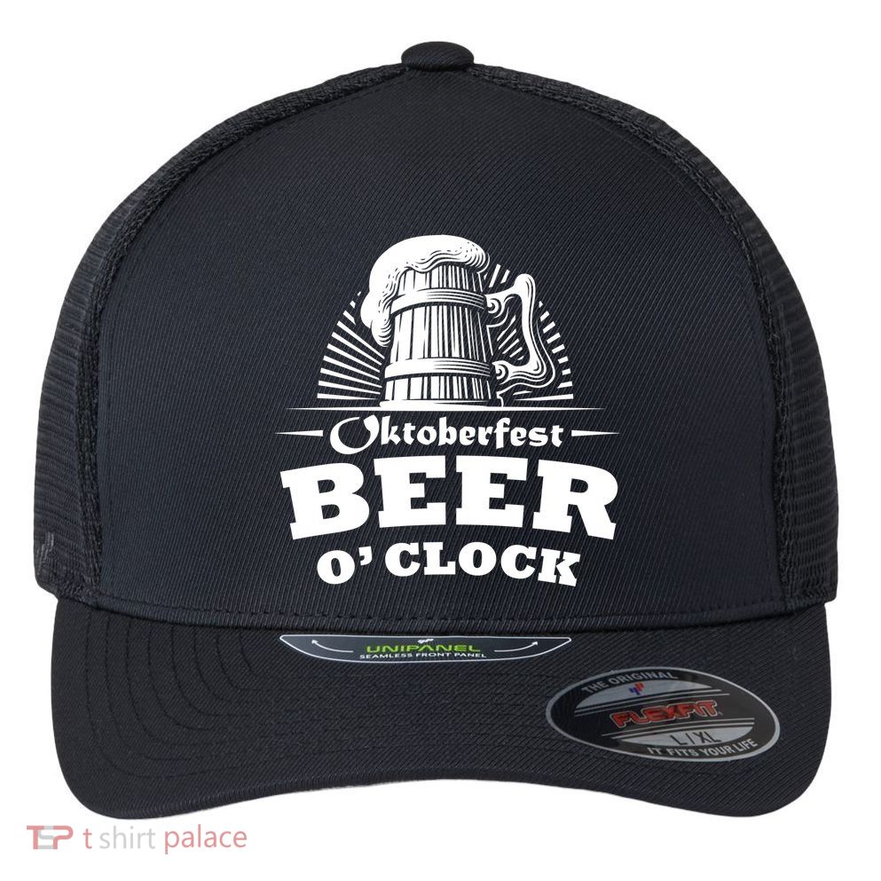 Oktoberfest Beer O'Clock Flexfit Unipanel Trucker Cap
