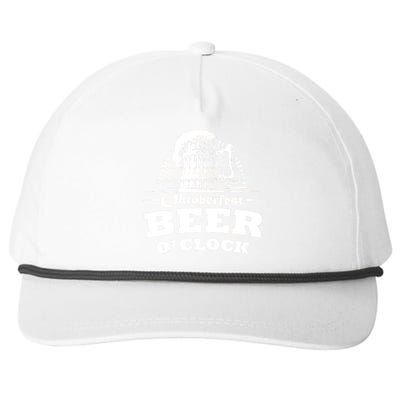 Oktoberfest Beer O'Clock Snapback Five-Panel Rope Hat