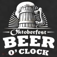Oktoberfest Beer O'Clock 11oz C Handle Ceramic Mug