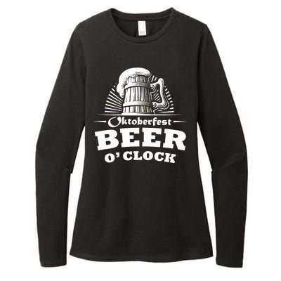 Oktoberfest Beer O'Clock Womens CVC Long Sleeve Shirt