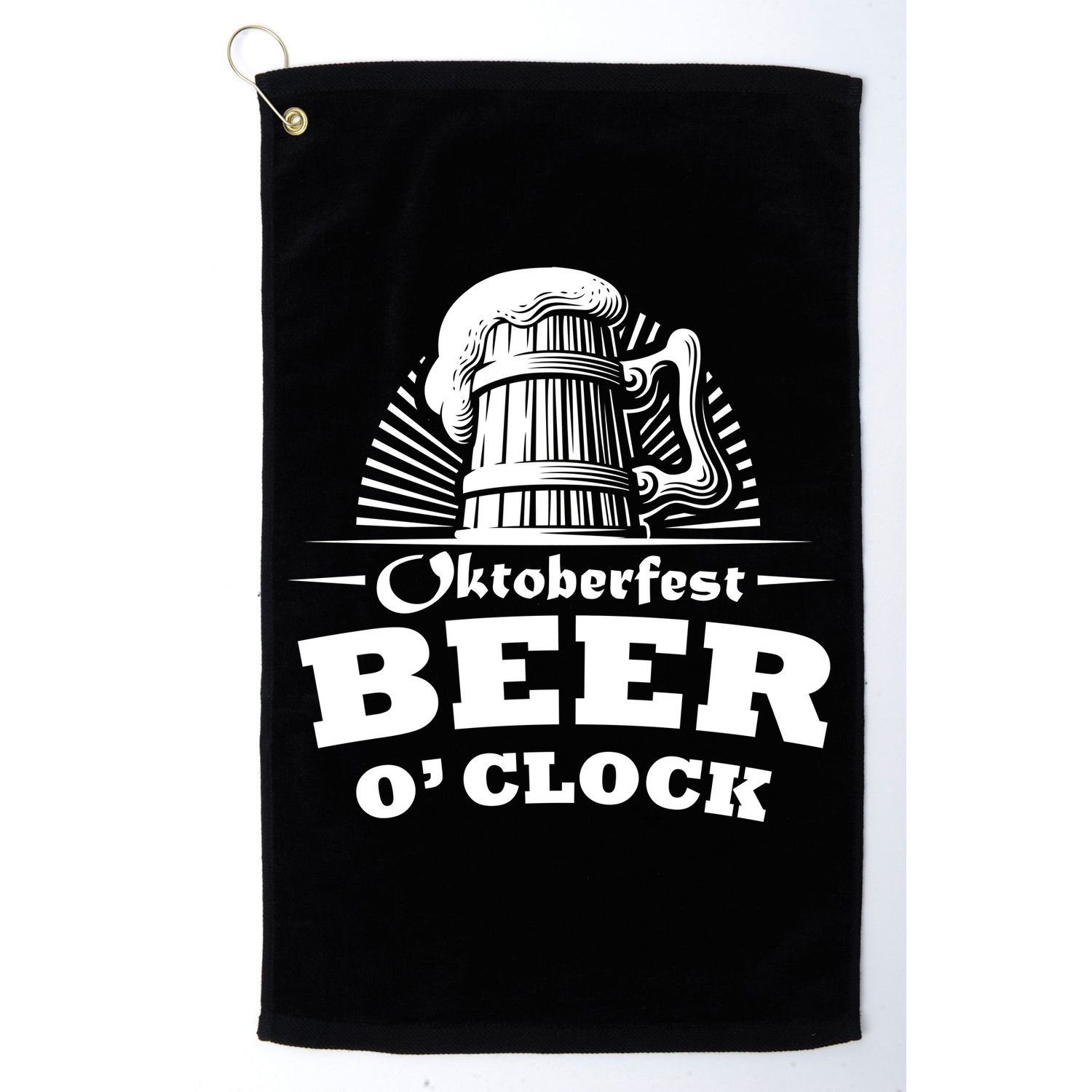 Oktoberfest Beer O'Clock Golf Towel