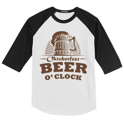Oktoberfest Beer O'Clock Kids Colorblock Raglan Jersey