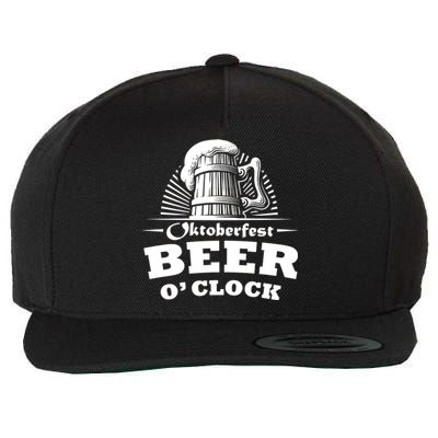 Oktoberfest Beer O'Clock Wool Snapback Cap