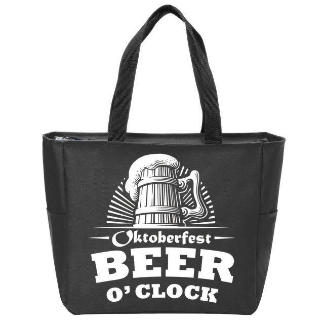 Oktoberfest Beer O'Clock Zip Tote Bag