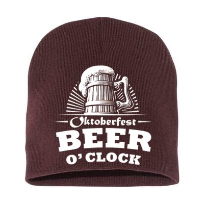 Oktoberfest Beer O'Clock Short Acrylic Beanie