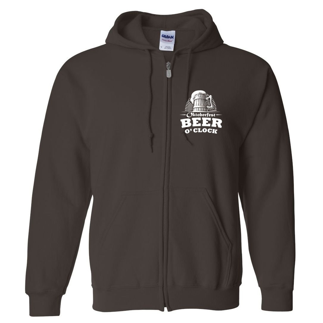 Oktoberfest Beer O'Clock Full Zip Hoodie