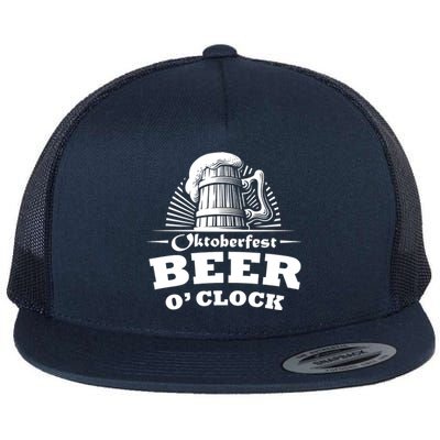 Oktoberfest Beer O'Clock Flat Bill Trucker Hat