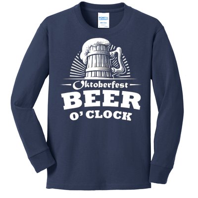 Oktoberfest Beer O'Clock Kids Long Sleeve Shirt