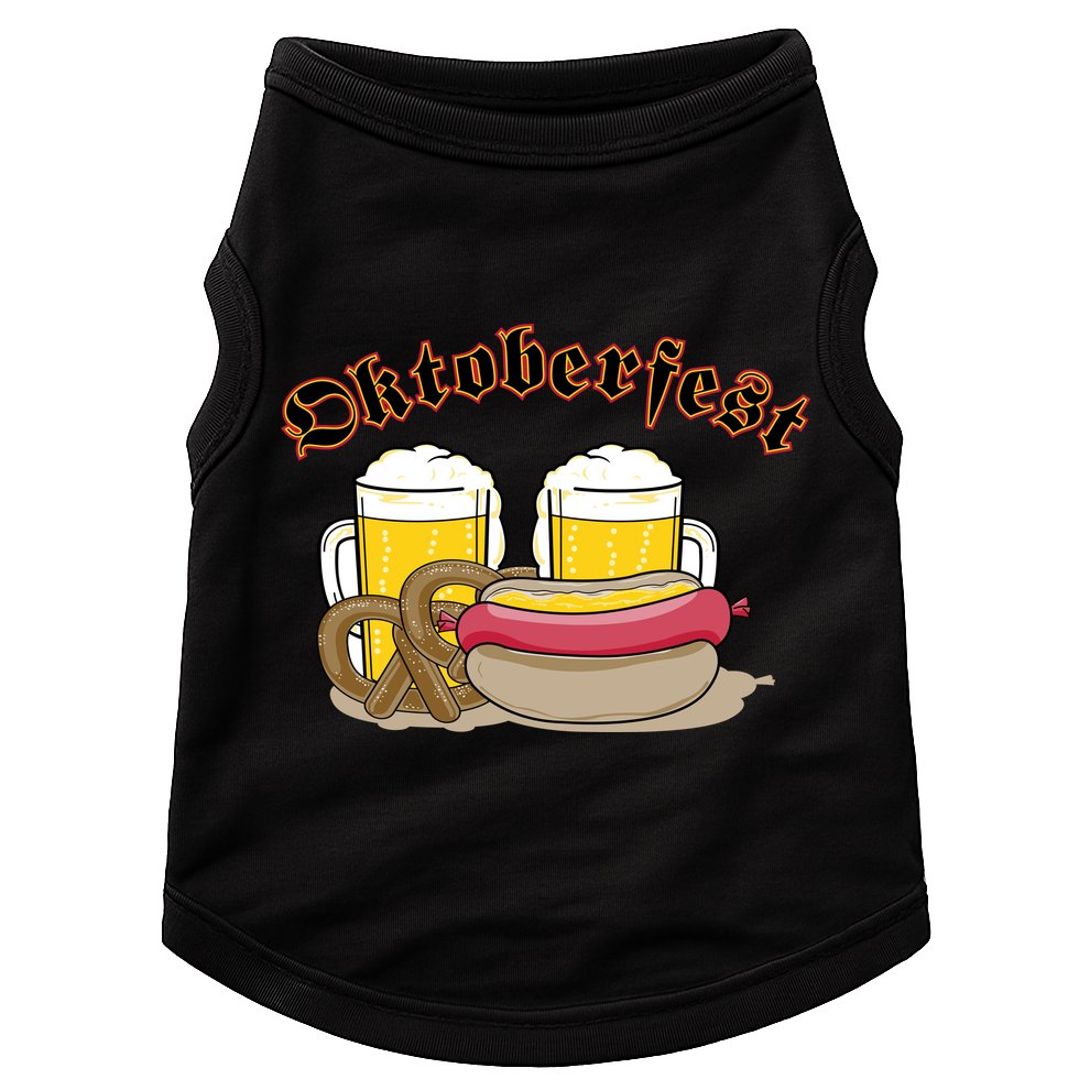 Oktoberfest Beer Pretzel Hot Dog Doggie Tank
