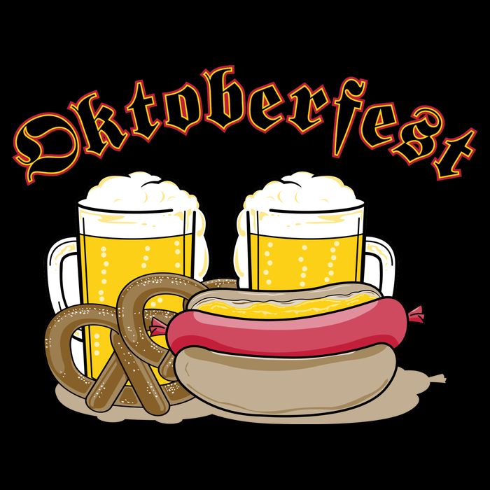 Oktoberfest Beer Pretzel Hot Dog 16 in Basic Backpack