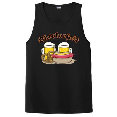 Oktoberfest Beer Pretzel Hot Dog PosiCharge Competitor Tank