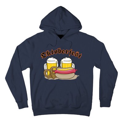 Oktoberfest Beer Pretzel Hot Dog Hoodie