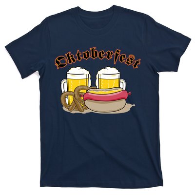 Oktoberfest Beer Pretzel Hot Dog T-Shirt