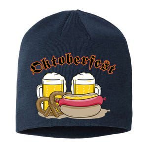 Oktoberfest Beer Pretzel Hot Dog Sustainable Beanie