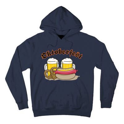 Oktoberfest Beer Pretzel Hot Dog Tall Hoodie