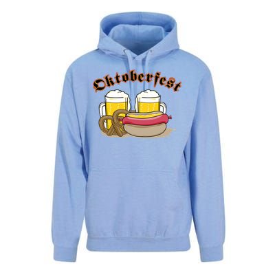 Oktoberfest Beer Pretzel Hot Dog Unisex Surf Hoodie