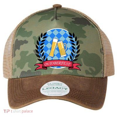 Oktoberfest Beerfest Emblem Legacy Tie Dye Trucker Hat