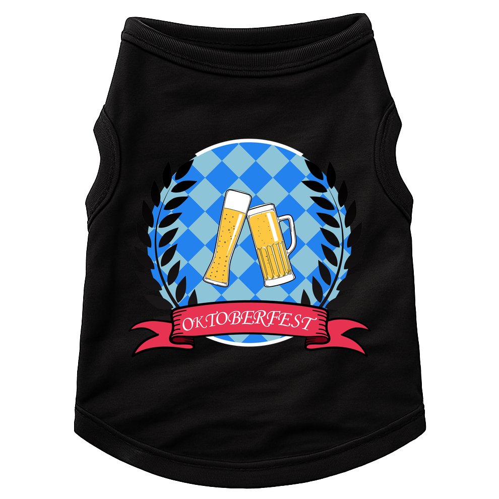 Oktoberfest Beerfest Emblem Doggie Tank